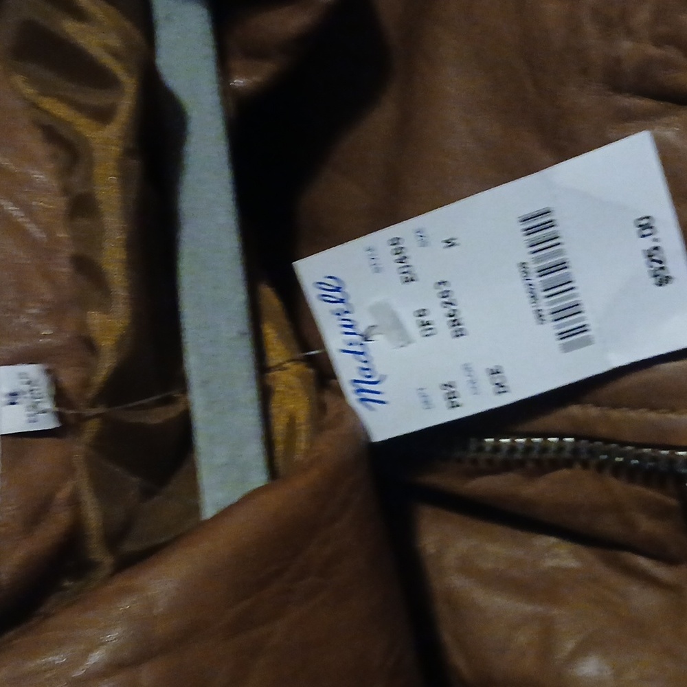 Madewell Tan Leather Jacket - Picture 5 of 11